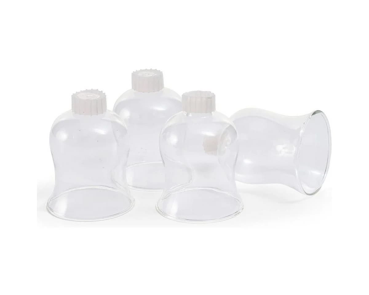 Novaliv Teelichthalter 4er-Set Glas Aufsatz für Kerzenständer - Bild 2