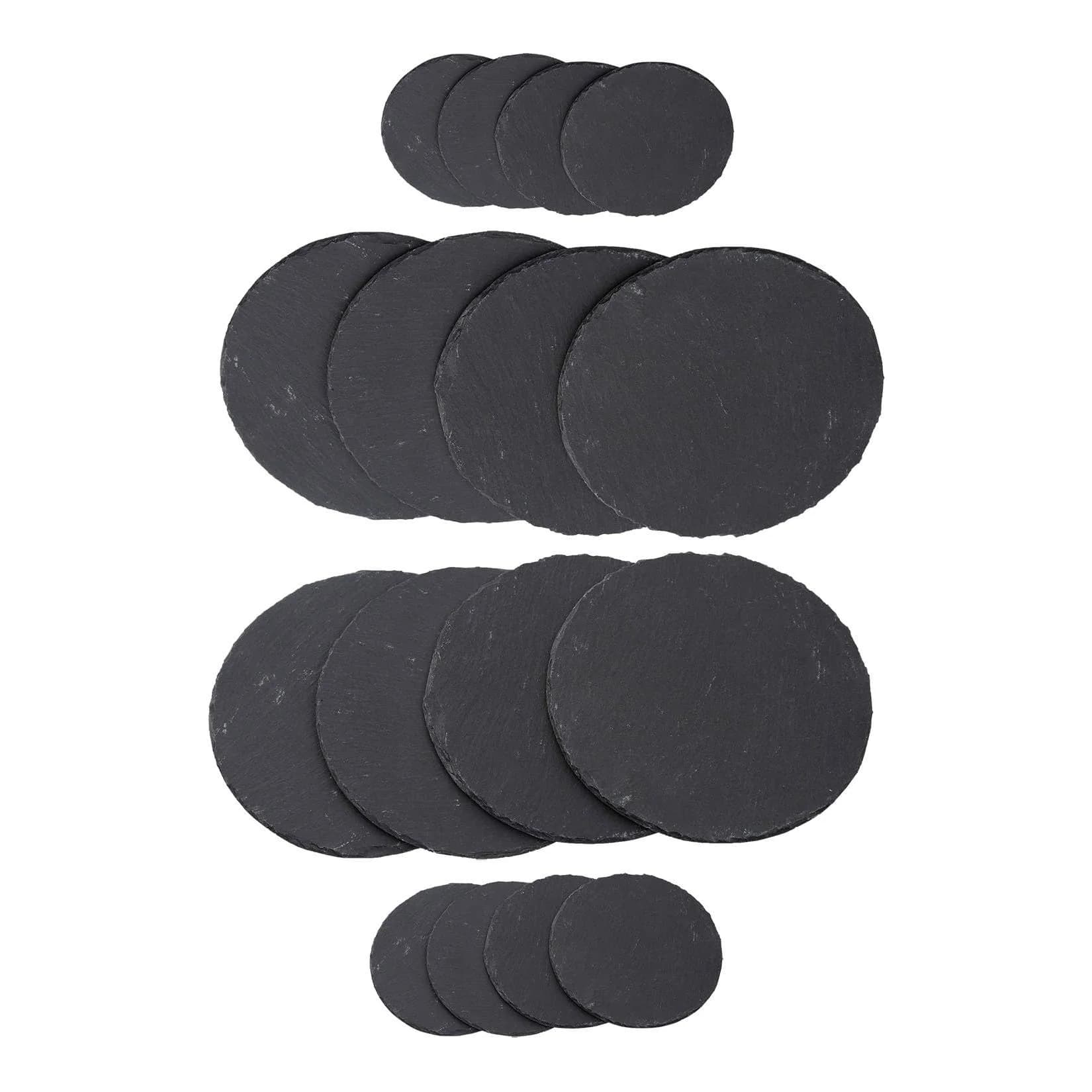Marktkauf Platzset Schiefer 16-tlg. 25 cm rund