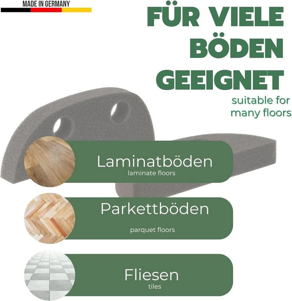 Novaliv Schaumstoffbesen Ersatzschwamm Grau für Handfeger - Bild 3