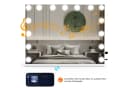 oyajia Schminkspiegel Bluetooth Hollywood Spiegel mit Beleuchtung und USB Bild 1