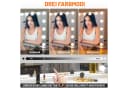oyajia Schminkspiegel Bluetooth Hollywood Spiegel mit Beleuchtung und USB Bild 3