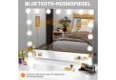 oyajia Schminkspiegel Bluetooth Hollywood Spiegel mit Beleuchtung und USB Bild 5