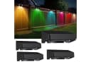 oyajia 4x Solar-Wandleuchte Schwarz RGB Up Down Bild 2