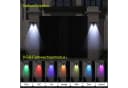 oyajia 4x Solar-Wandleuchte Schwarz RGB Up Down Bild 3