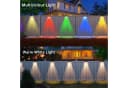 oyajia 4x Solar-Wandleuchte Schwarz RGB Up Down Bild 4