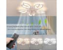 LETGOSPT Deckenventilator mit Lampe 85W LED 6 Geschwindigkeiten Bild 5