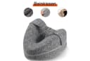 LETGOSPT Kniekissen 2 Stück Grau Memory Foam mit Fixiergurt Bild 1