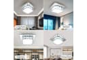 oyajia LED Deckenleuchte Modern 16W Kristall Edelstahl Kaltweiß Bild 5
