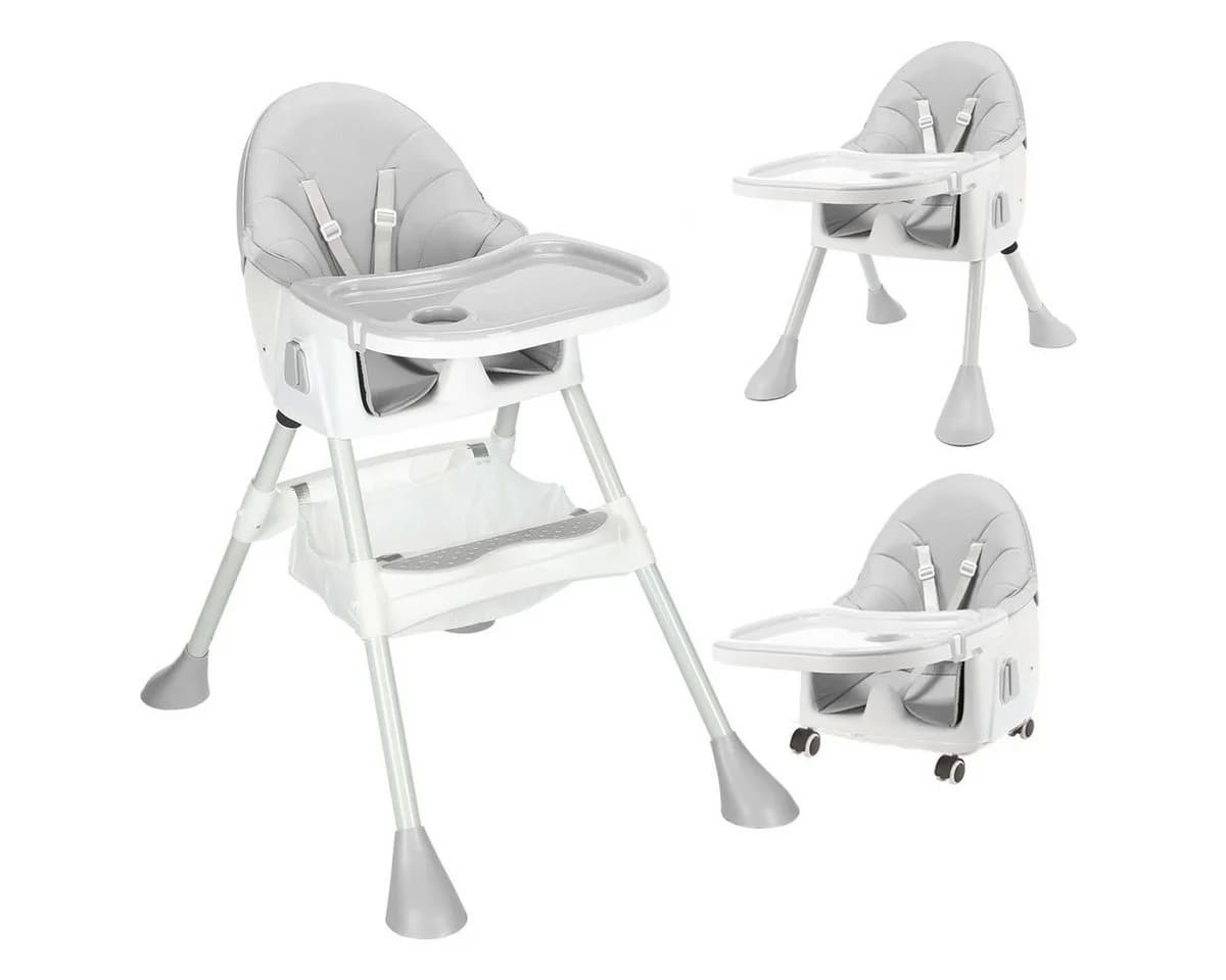 oyajia Kinderstuhl 3-in-1 Rosa/Blau 7-stufig höhenverstellbar - Bild 2