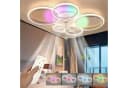oyajia Deckenleuchte 65W Deckenlampe Mit Ventilator, RGB Hintergrundlicht, 6 Geschwindigkeiten Bild 2