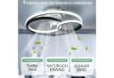 oyajia Deckenventilator mit LED Beleuchtung 55W Timer Bild 4