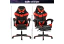 oyajia Gaming-Stuhl Ergonomisch Schwarz/Rot mit Massagefunktion Bild 3