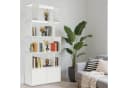oyajia Bücherregal 151cm Weiß 4 Fächer Holzwerkstoff Bild 4
