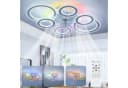 LETGOSPT Deckenleuchte 90W RGB-dimmbar mit Ventilator Bild 1