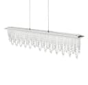 WILGOON LED Pendelleuchte 38W Kristall Dimmbar Silber Fernbedienung Bild 1