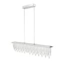 WILGOON LED Pendelleuchte 38W Kristall Dimmbar Silber Fernbedienung Bild 2