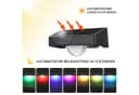 WILGOON LED Solar-Außenwandleuchte RGB IP65 Bild 3