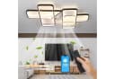 oyajia Deckenleuchte mit Ventilator 48W LED Dimmbar Schwarz Bild 1