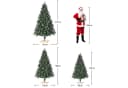 oyajia Künstlicher Weihnachtsbaum 1400 Zweige 35 Zapfen Holzständer Bild 1