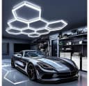 oyajia LED Deckenleuchte 8/10-Pack Hexagon Kaltweiß Garage Werkstatt Bild 2