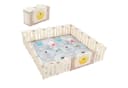 oyajia Laufgitter Laufstall Faltbar Laufgitter Baby Mit Tür und Spielzeugboard Bild 2