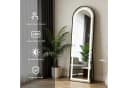 kehot LED-Ganzkörperspiegel Aluminiumrahmen Dimmbare Beleuchtung Oval 150x45cm Bild 3
