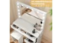 oyajia Schminktisch-Set mit USB-Anschluss und LED-Beleuchtung Bild 4