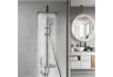 oyajia Brausegarnitur Duschsystem Warm/Kalt mit Klaviertasten & Digitaler Temperaturanzeige, 4 Strahlarten, Regendusche mit LED-Stimmungslicht, Höhenverstellbares Duschrohr Bild 4