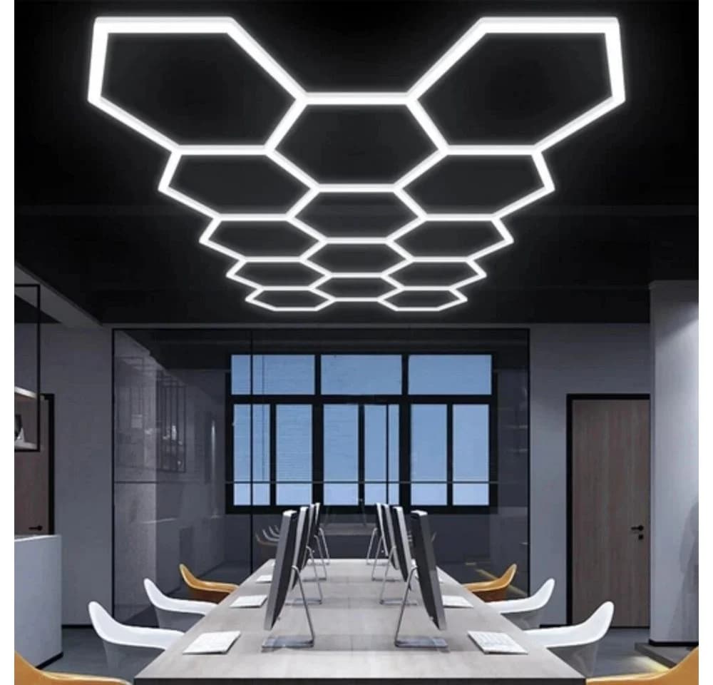 oyajia Deckenleuchten Rahmenlos 14er-Pack Hexagon LED Garagenleuchte