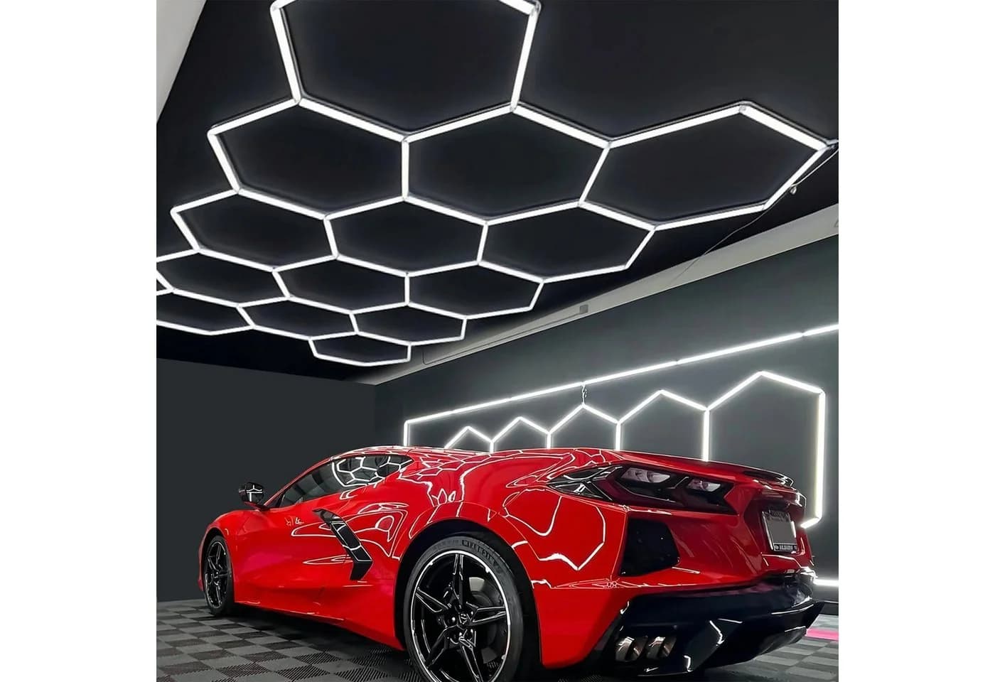 oyajia Deckenleuchten Rahmenlos 14er-Pack Hexagon LED Garagenleuchte - Bild 2