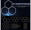 oyajia Deckenleuchten Rahmenlos 14er-Pack Hexagon LED Garagenleuchte Bild 5