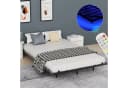 oyajia Doppelbett 140x200cm LED-Bettrahmen Modern Metallbett Schwarz Bild 4