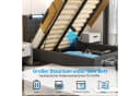 oyajia Polsterbett Doppelbett LED-Beleuchtung Grau Bild 4