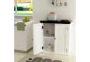 oyajia Sideboard Landhausstil Weiß 2 Türen Bild 5