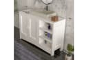oyajia Waschbeckenunterschrank Weiß MDF Bild 1