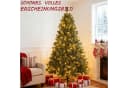 WILGOON Künstlicher Weihnachtsbaum 120 cm mit LED-Beleuchtung Bild 2
