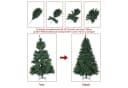 WILGOON Künstlicher Weihnachtsbaum 120 cm mit LED-Beleuchtung Bild 4
