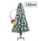 WILGOON Künstlicher Weihnachtsbaum 124 cm Grün LED & Faseroptik Bild 1