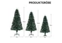 WILGOON Künstlicher Weihnachtsbaum 124 cm Grün LED & Faseroptik Bild 3