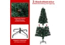 WILGOON Künstlicher Weihnachtsbaum 124 cm Grün LED & Faseroptik Bild 4