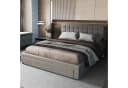 oyajia Polsterbett Doppelbett 140x200cm Grau Bild 1