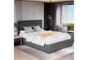 oyajia Polsterbett Doppelbett 140x200cm Grau Bild 5