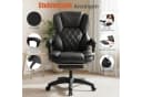 oyajia Bürostuhl Ergonomisch, 135° neigbar, mit Fußstütze, PU-Leder, 150 kg Belastbarkeit Bild 3