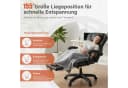 oyajia Bürostuhl Ergonomisch, 135° neigbar, mit Fußstütze, PU-Leder, 150 kg Belastbarkeit Bild 4