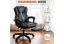 oyajia Bürostuhl Ergonomisch, 135° neigbar, mit Fußstütze, PU-Leder, 150 kg Belastbarkeit Bild 5