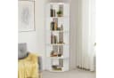 oyajia Bücherregal Eck 159cm Weiß Holzwerkstoff Bild 1