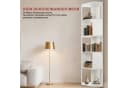 oyajia Bücherregal Eck 159cm Weiß Holzwerkstoff Bild 4
