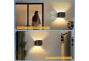 WILGOON LED Wandleuchte Akku mit Bewegungsmelder Schwarz Bild 5