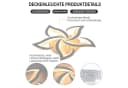 oyajia LED Deckenleuchte Dimmbar mit Fernbedienung RGB Hintergrundbeleuchtung Bild 5