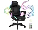 oyajia Gaming Chair LED HIFI Stereo Lautsprecher Schwarz Bild 2